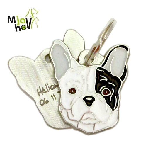 hundemarke mit gravur -  franzosishe bulldogge2.jpg Hundemarken MjavHov - Hundemarke, Hundemarken online, Hundemarken mit gravur, gravierte Hundemarken, Hundeanhänger, Anhänger mit gravur, Hundezubehöer, Rassen Hundemarke, Tieranhänger